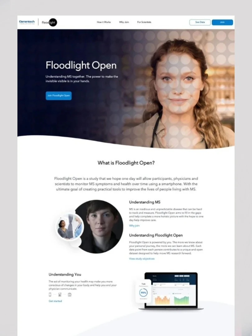 The Floodlight Open study page explaining how participation works