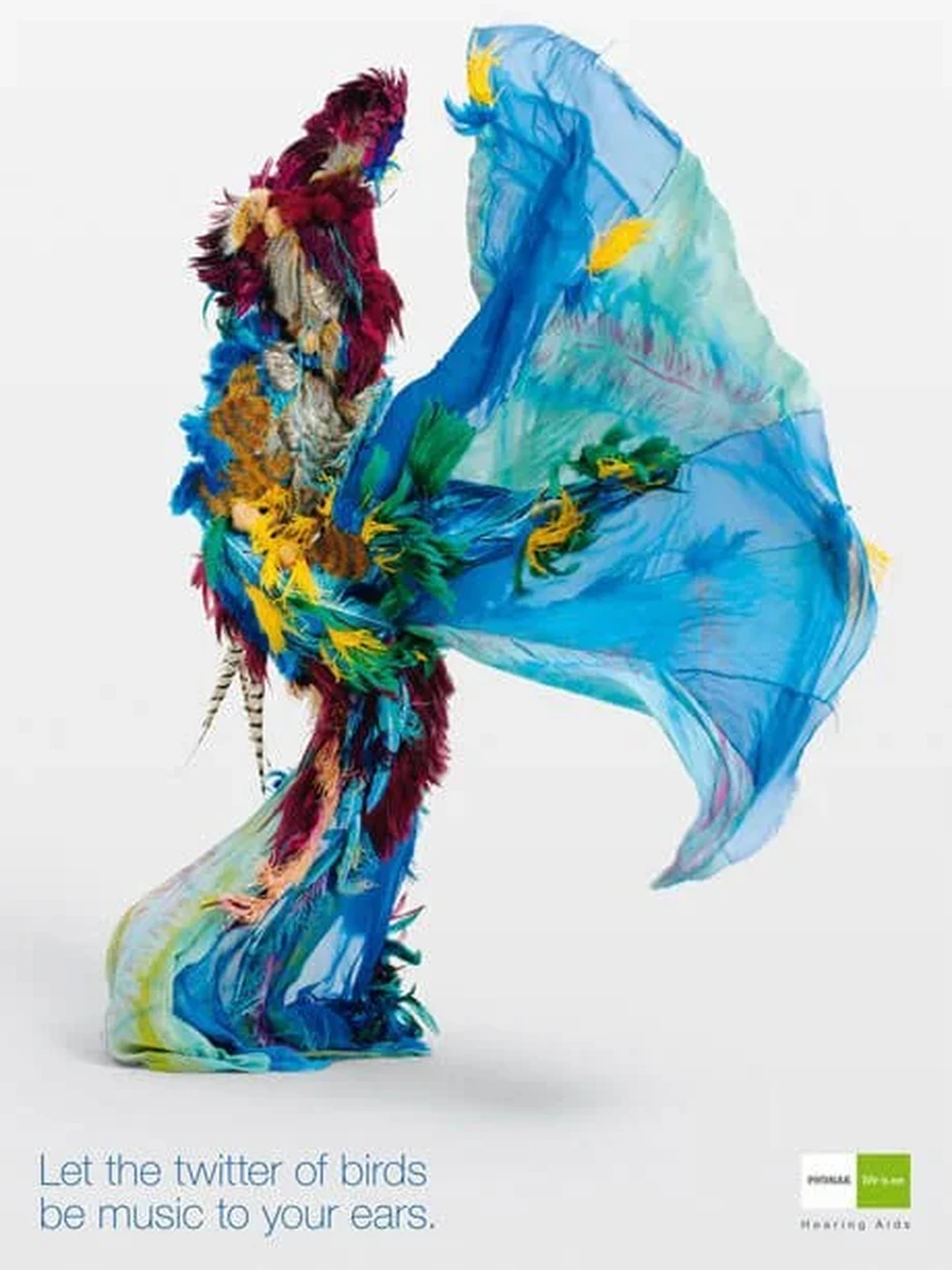 Print ad: let the twitter of birds be music to your ears