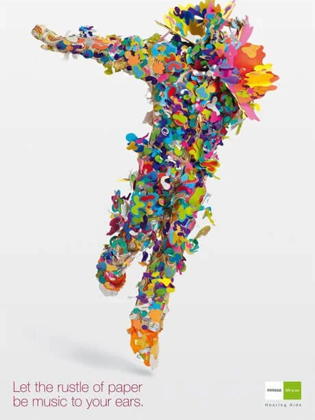 Print ad: let the rustle of paper be music to your ears