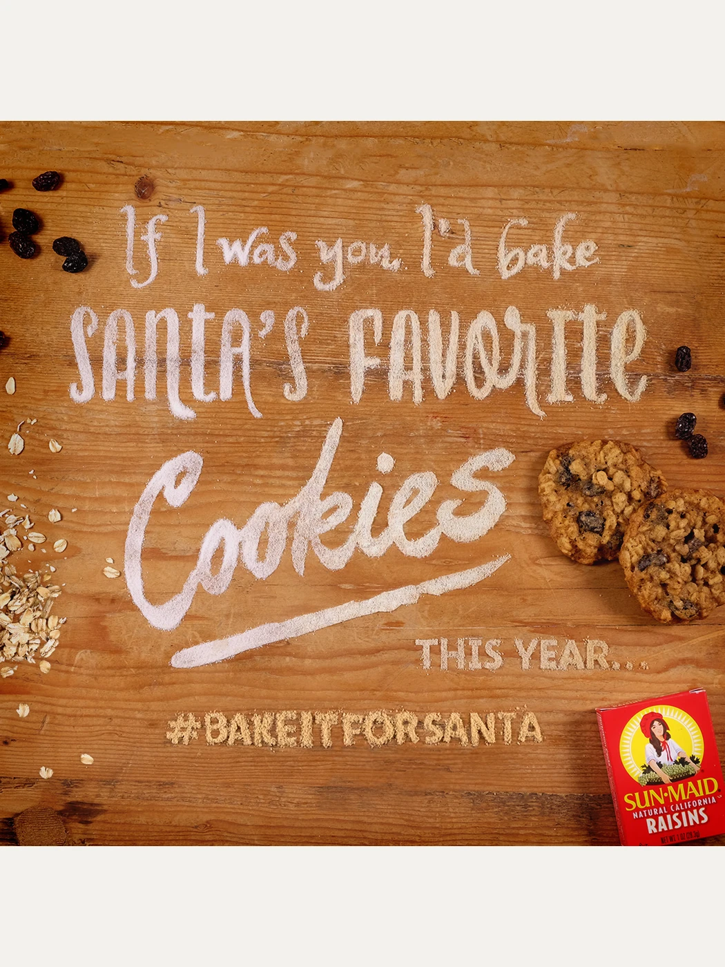 Social post: if I was you I would bake Santa's favorite cookies
